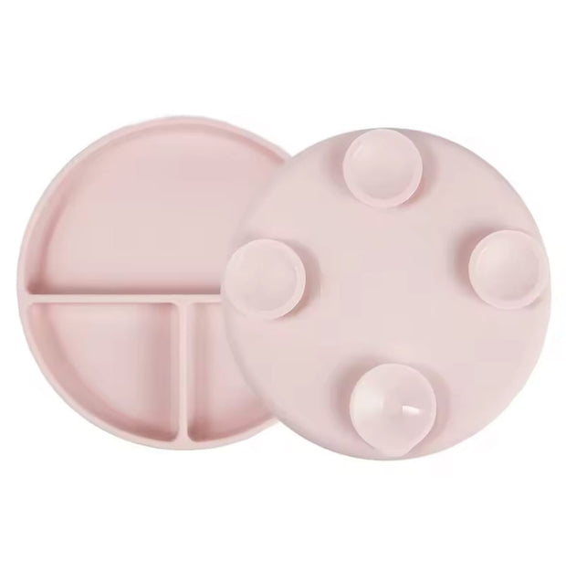Stay Put Silicone Suction Plate with Lid