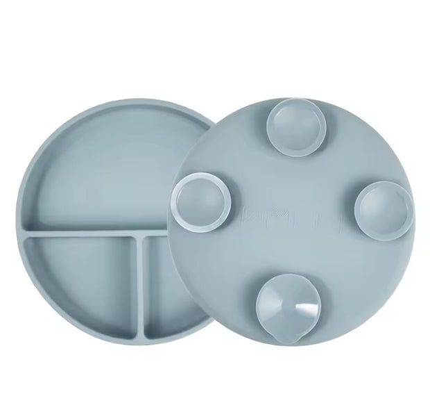 Stay Put Silicone Suction Plate with Lid