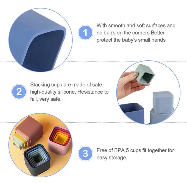 Nest & Stack Silicone Cups